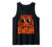 Bruh Tiger Lunettes de Soleil drôle Animal Meme Débardeur