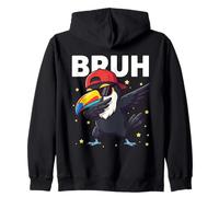 Bruh Toucan Amusant pour Enfants garçons Amoureux des Oiseaux Sweat à Capuche