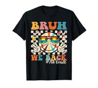 Bruh We Back 7th Grade Retro Back to School Boys Girls Kids T-Shirt
