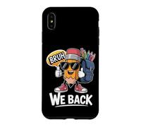 Bruh We Back Cute Pencil Teacher Student Boys Retourner À L'école Coque pour iPhone XS Max