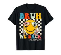 Bruh We Back Les élèves de 7e année Smile Face 1er Jour de septième année T-Shirt