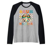 Bruh We Back Middle School Retro Back to School Boys Girls Manche Raglan