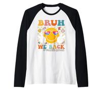 Bruh We Back Middle School Retro Back to School Boys Girls Manche Raglan