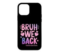 Bruh We Back Sixth Grade Vibes, 1er Jour d'école, 6e année Coque pour iPhone 12 Mini