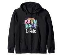 Bruh We Back to School 1st Grade Back to School 1er Day Student Sweat à Capuche