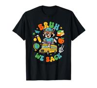 Bruh We Back to School Bus T-Shirt pour Enfant garçon Motif Raton Laveur T-Shirt