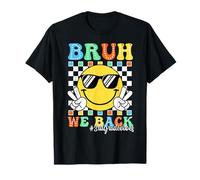 Bruh We Back to School Smile Face Kids 3rd Grade Vibes T-Shirt
