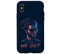 Bruh We Out Fin d'Année Scolaire Vacances d'été Bonjour Été Coque pour iPhone X/XS