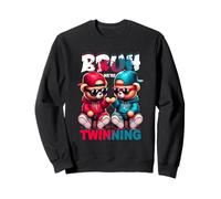 Bruh We're Twinning Boys Twin Day Spirit Week Ours en Peluche pour Enfant Sweatshirt