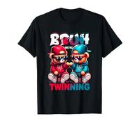 Bruh We're Twinning Boys Twin Day Spirit Week Ours en Peluche pour Enfant T-Shirt