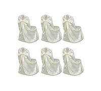 Housse De Chaise Crème Pour Le Banquet De Mariage 6 Pièces