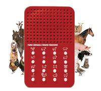 Bruit de ferme avec 16 sons d'animaux de la ferme, vache, poulet, cheval et plus encore de bruits d'animaux, panneau sonore électronique portable sur le thème de la ferme pour enfants avec 16 effets