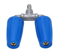 Bruit de Lave-Linge de Pression, Impact Qui Résiste au Puits Polyvalent Scellant Double la Structure Métallique à Double Accolade la Buse Rotative 4000psi pour Le Lavage du Jardin (Blue)