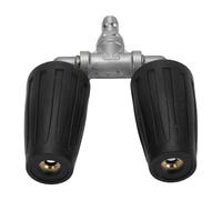 Bruit de Lave-Linge de Pression, Impact Qui Résiste au Puits Polyvalent Scellant Double la Structure Métallique à Double Accolade la Buse Rotative 4000psi pour Le Lavage du Jardin (Black)