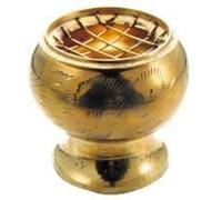 Brûle Encens & Charbons Petit Modèle -Laiton Doré