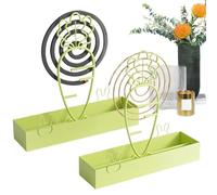 Brûle-Encens en,2 Pièces Résistant À La Chaleur avec Cendrier | Support pour Brûle-Encens en en Forme De Radis,pour Barbecue Pique-Nique Patio Terrasse Balcon Jardin Intérieur Maison