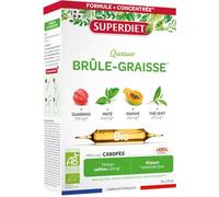 Super Diet Brûle-graisse Bio - Guarana, Maté, Thé vert, Papaye - 20 ampoules 10 ml