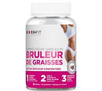 EAFIT Gummies Brûleur de graisses Fruits rouges – Sans sucre, Vegan, Guarana, Chrome – 60 unités