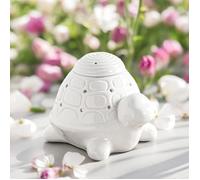 Brûle-Parfum Céramy Franklin - Brûleur Fondant Parfumé - Objet Artisanat Contemporain -Aromathérapie Facile - Intérieur Moderne parfumé -Statue Tortue Mignon - 45 ML - H 11,5cm - Zen’Arôme