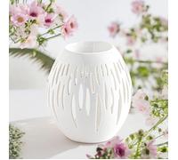 Brûle-Parfum Céramy Ovali Blanc - Aromathérapie facile - Diffuseur Autonome - Déco Cadeau Minimaliste - 45ml - H 12 5cm - Zen'Arôme