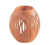 Brûle-Parfum Céramy Ovali Terracotta - Atmosphère Parfumée - Objet Artisanal à la Mode -Aromathérapie Facile - Intérieur Moderne parfumé - Déco Cadeau Minimaliste - 45 ML - H 12,5 cm - Zen’Arôme