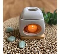 Brûle-parfum en Bois et Céramique