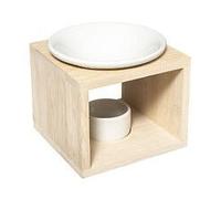 Brûle Parfum en Céramique et Bambou