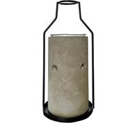 Brule Parfum En Ciment Et Support En Métal Una - Gris Et Noir - 50 Ml