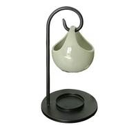 Brûle Parfum En Fer Forgé Et Céramique Seis - Noir Et Vert - 60 Ml