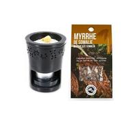 Brûle-parfum en pierre + Résine Myrrhe de Somalie