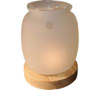 Brule Parfum En Verre Et Support En Bois Siete - Blanc Mat - 50 Ml