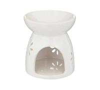 Brûle-parfum ""Izor"" en céramique D9cm blanc - Atmosphera createur d'interieur