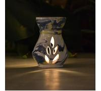 Brûle parfum Marbré bleu, jaune et blanc - Petit Modèle