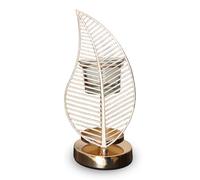 Brûle Parfum Palme - Brûleur Fondant Cire et Chauffe Cire Parfumée - Diffuseur Huile Essentielle et Parfum Maison - Bougeoir en Métal avec Motif Palme Original et Décoratif Hauteur 20cm - Zen’Arôme