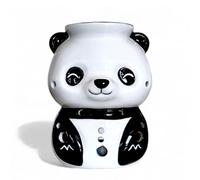 Brûle-Parfum Panda en Céramique Peinte à la Main - Diffuseur Huiles Essentielles, Cires ou Parfums - 12,5 cm - Ambiance Cocooning Zen - Objet Déco Mignon & Bien-Être
