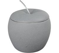 Brûle Parfum Pomme d’Amour - Brûleur Fondant Cire Parfumée - Diffuseur Huile Essentielle et Parfum d’Ambiance - Bougeoir Aromathérapie Porte Bougie Chauffe-Plat en Ciment - Hauteur: 12 cm - Zen’Arôme