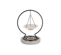 Brûle-Parfum Suspendu ""Pierres"" 24cm Gris