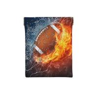Brûler Le Football américain en feu, Sac de Rangement pour Femmes, Portefeuille supérieur à Presser, Petit Porte-Monnaie, Pochette de Changement