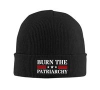 Brûler Le Patriarcat Femme Homme Bonnets Tricoté Respirant Bonnet De Trawler Classique Watch Cap pour Toutes Les Saisons Casque Moto Randonnée