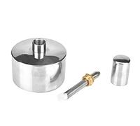 Brûleur à Alcool Acier Inoxydable avec vis mèche cuivre fin pour Laboratoire