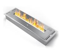 Brûleur à Bio éthanol Simple Inbox 500. Bloc DE CHEMINÉE. Chambre de Combustion. Fire avec système de Combustion sûr, Acier Inoxydable, 1,5 l (INOX)