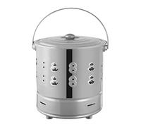 Brûleur à Bois, Construction Durable, résistant à la Chaleur, Assemblage Facile, Chauffage, tonneau de feu en Acier Inoxydable, Bois de Chauffage pour cheminées de Jardin, Paysagiste