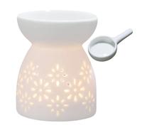 Brûleur À Cires Fondue en Céramique, Brûleur À Huile Essentielle, Bougeoir Diffuseur, Brûleurs Aromatiques en Céramique, pour Anniversaire, Saint Valentin, Décoration De Maison D'intérieur