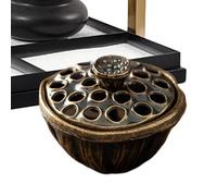 Brûleur À Encens en Cône - Bureau du Charbon De Bois D'aromathérapie | Catcher De Cendres | Encensage Encens | Holder Encensoir | Fumée De en Forme | Vintage en De Zinc | De Fumée