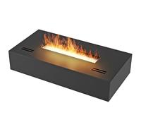 Brûleur à éthanol, insert de cheminée portable, cassette avec bloc de combustion. Boîte simple 400 1 l avec système de combustion sûr. Chambre de combustion SIMPLE fire (400 x 200 x 80 mm, noir, 3 kW)
