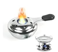 Brûleur À Fondue, Taozoey Brûleur d'alcool, Réchaud à Alcool en Acier Inoxydable, Brûleur Pâte Portable, Mini Réchaud à Alcool pour l'extérieur, kit de Survie pour Urgence
