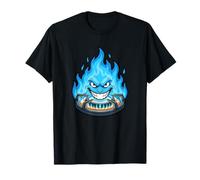 Brûleur à gaz Crazy Blue Flame Face on Gas Stove T-Shirt