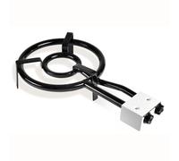 Brûleur à Gaz, Double Anneau à Paella 35cm pour Poêles à Paella de 24 à 50 cm Ø Noir MOD350 Briebe