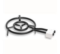 Brûleur à Gaz, Double Anneau à Paella 40cm pour Poêles à Paella de 30 à 60 cm Ø Briebe MOD400 Noir 00065