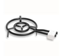 Brûleur à Gaz, Double Anneau à Paella 40cm pour Poêles à Paella de 30 à 60 cm Ø Noir MOD400 Briebe